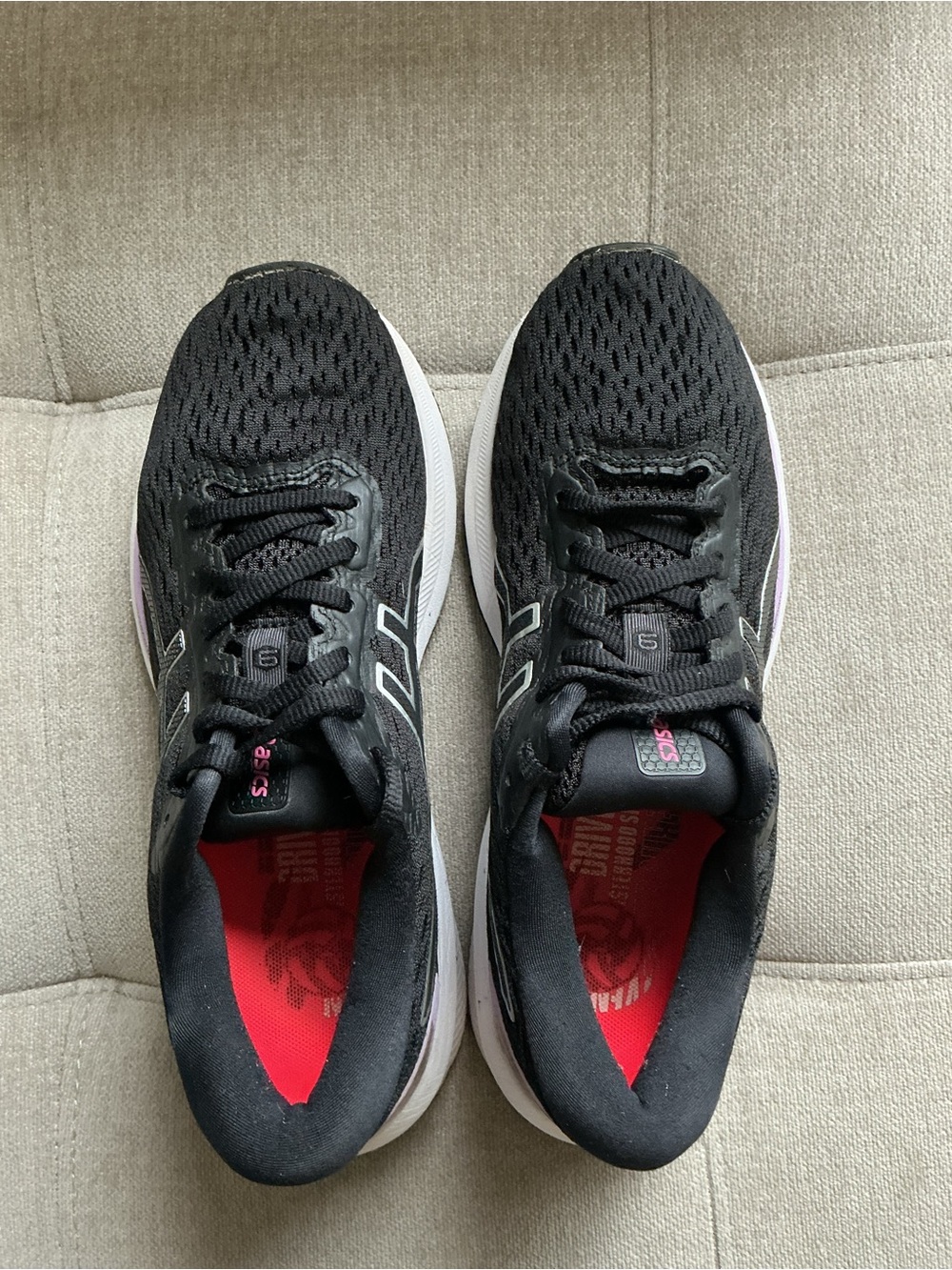ASICS GT-1000 9 Women’s Size 7 Black Purple Running Shoes 1012A651 Athletic - Picture 11 of 16